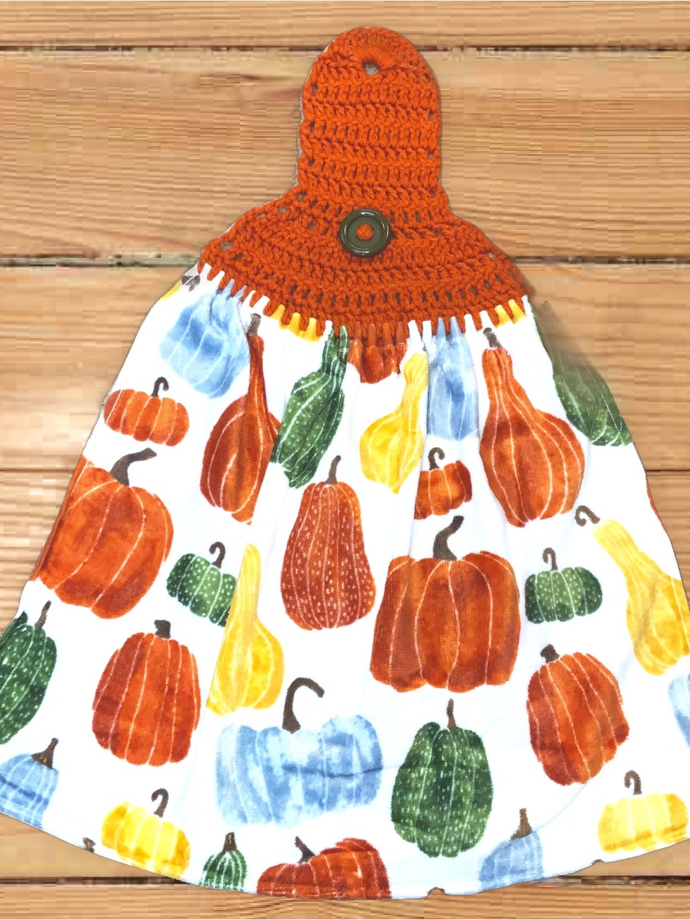 Crocheted Hanging Kitchen Towel